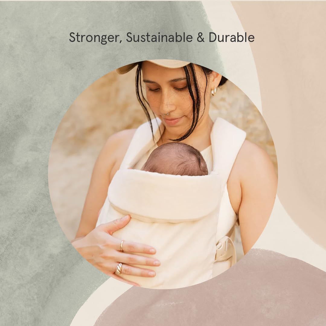 Wildbird - Aerial Carrier - 7 to 45 Lbs - for Moms, Dads & Caregivers - 100% Natural European Linen Fibers - Versatile & Adjustable - Small Size - Sparrow Fabric