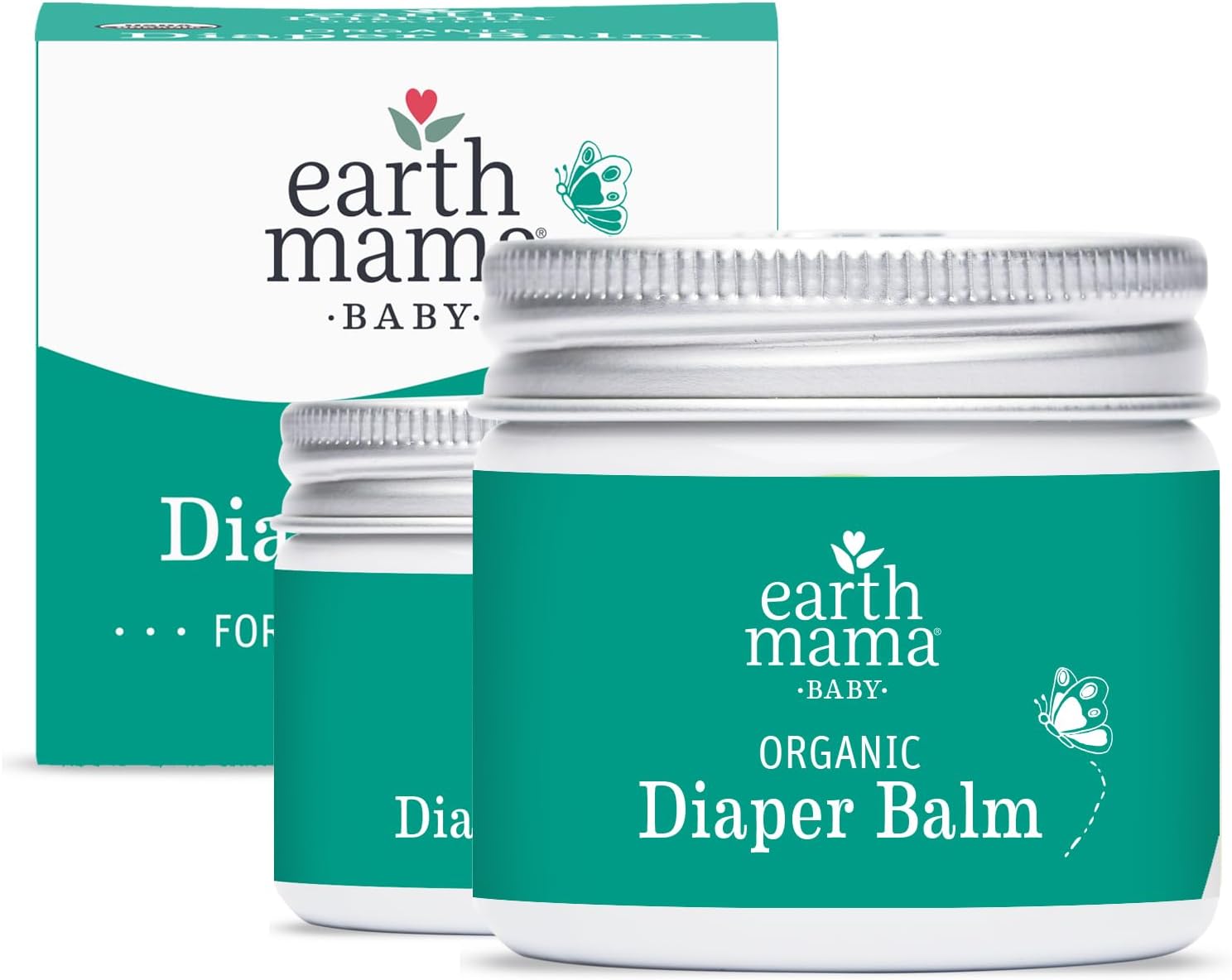 Earth Mama Organic Diaper Balm - 4 Fl Oz - Diaper Cream for Baby - Safe for Sensitive Skin - Baby Essentials