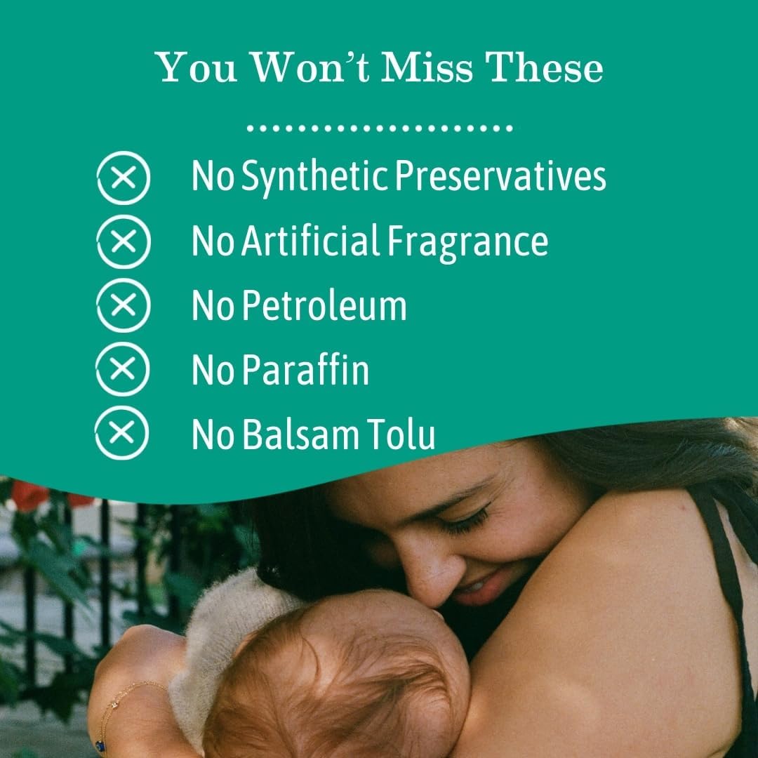 Earth Mama Organic Diaper Balm - 4 Fl Oz - Diaper Cream for Baby - Safe for Sensitive Skin - Baby Essentials