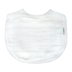 Green Sprouts Muslin Bibs Made from Organic Cotton| 4 Absorbent Layers Protect from Sniffles, Drips, & Drools | 100% Organic Cotton Muslin, Adjustable Snap Closure, Machine Washable,5 Count