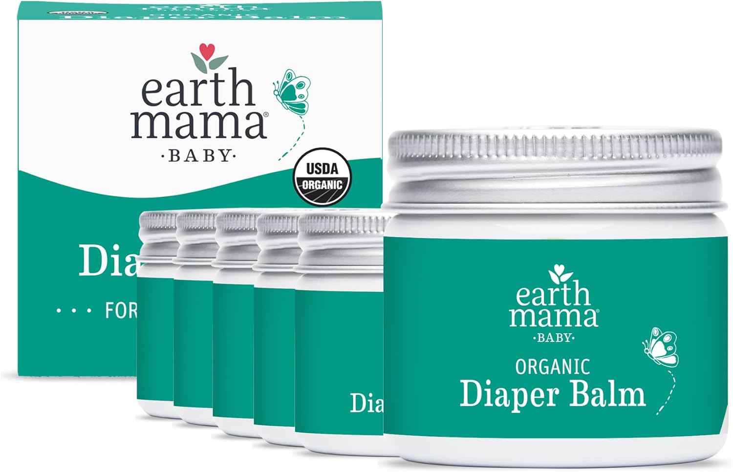 Earth Mama Organic Diaper Balm - 4 Fl Oz - Diaper Cream for Baby - Safe for Sensitive Skin - Baby Essentials