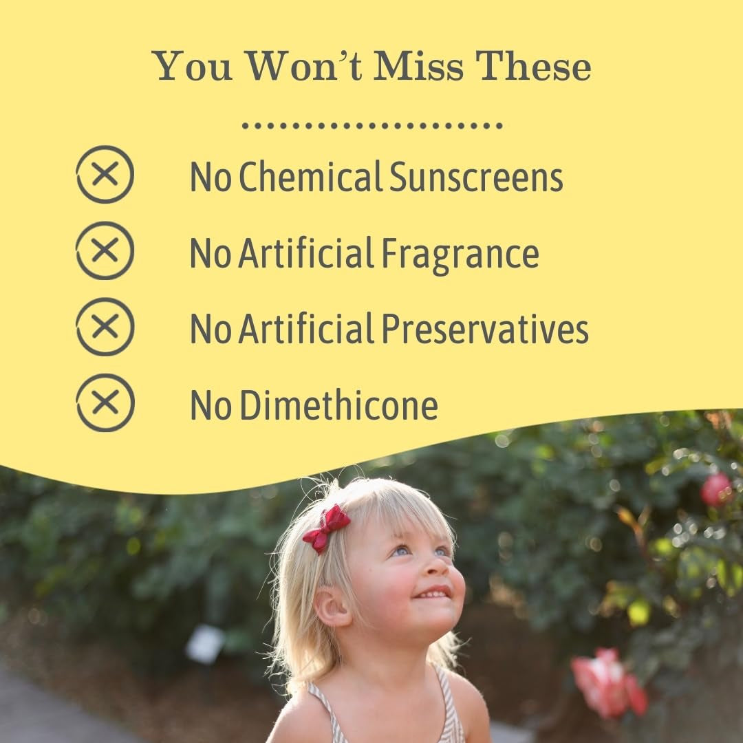 Earth Mama Baby Face Mineral Sunscreen Stick SPF 40 - (3 Pack) 0.74 Oz - Non-Nano Zinc - Broad Spectrum Sunscreen for Babies, Kids & Family - Water Resistant Sun Protection