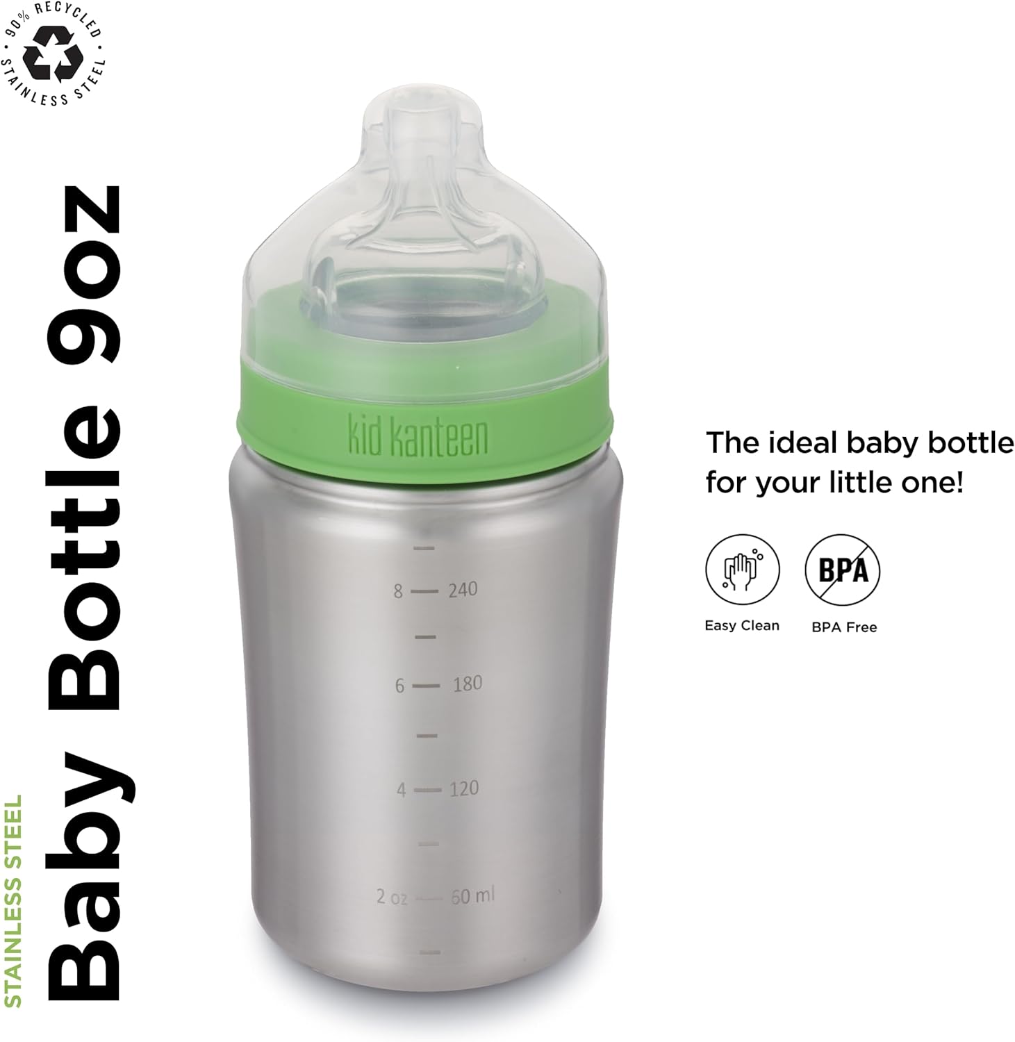 Klean Kanteen Baby Bottle  (9 Oz)