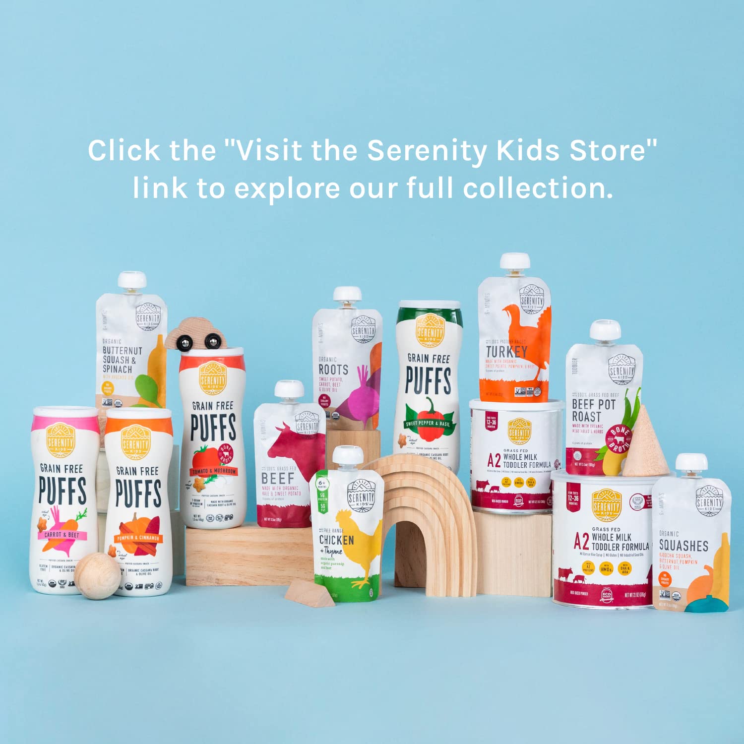 Serenity Kids Toddler Formula Powder Drink Made with Grass Fed Organic A2 Whole Milk | Easy to Digest, Clean Ingredients | Clean Label Project Purity Award Certified | 12.7 Oz Can | 1 Count