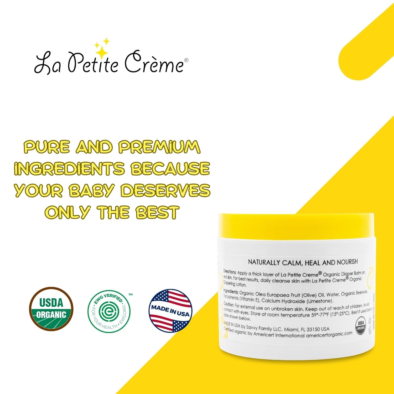 ORGANIC Diapering Balm