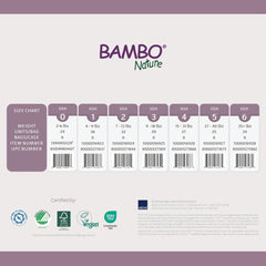 Bambo Nature Premium Baby Diapers (SIZES 0 to 6 AVAILABLE), Size 1, 36 Count