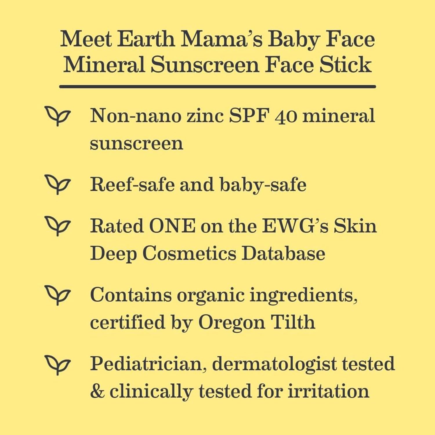 Baby Face Mineral Sunscreen Stick SPF 40