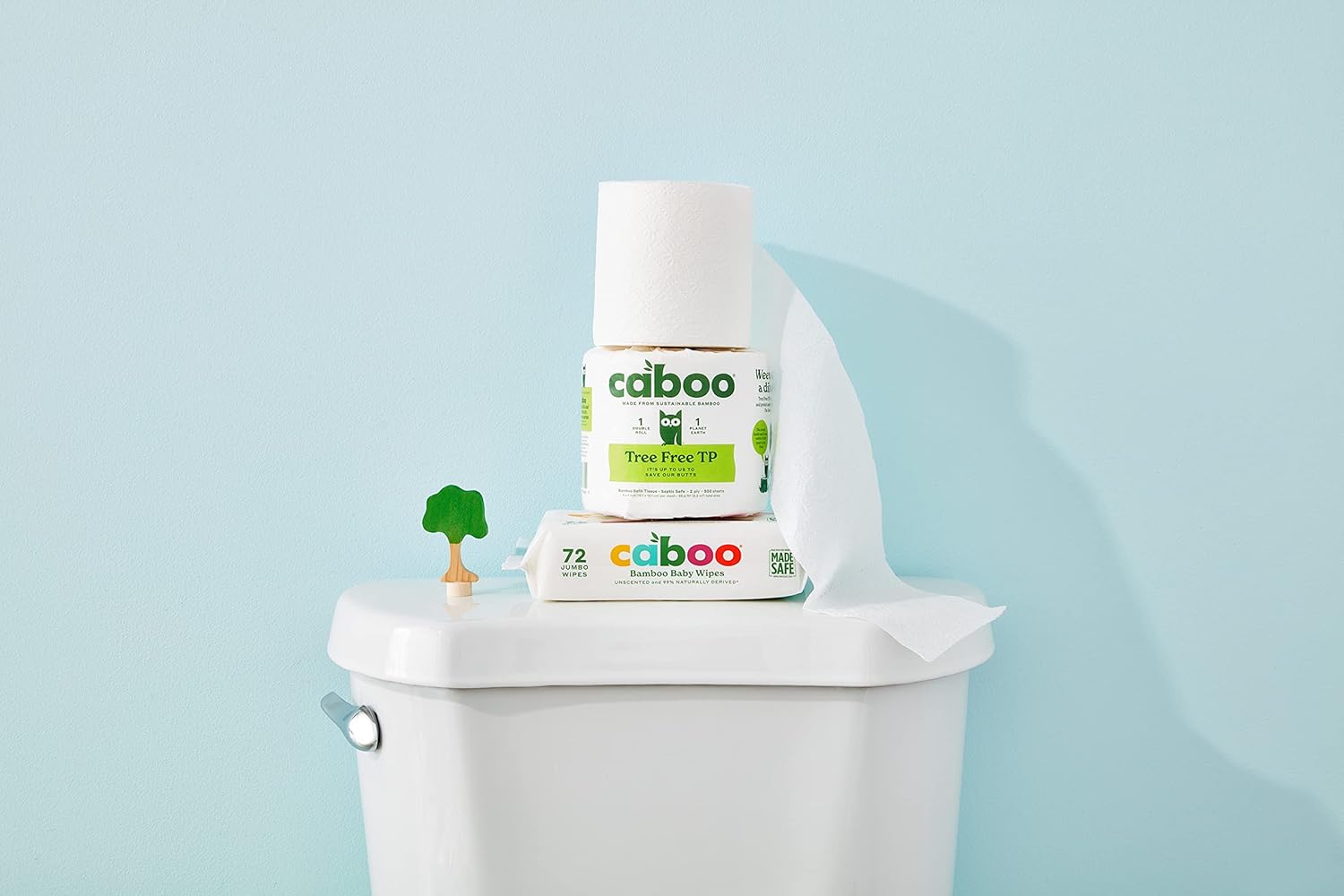 Caboo Tree Free Baby Wipes, Eco Friendly Naturally Derived Baby Wipes for Sensitive Skin, 12 Resealable Peel Tab Travel Packs, 72 Wipes per Pack, Bulk Total of 864 Wipes