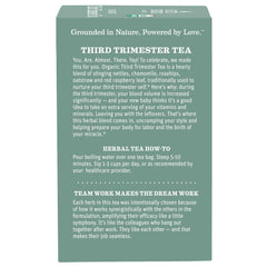 Earth Mama Organic Third Trimester Tea Bags | 100% USDA Organic Herbal Tea for Late Pregnancy Comfort + Childbirth Preparation, 16 Teabags per Box (2-Pack)