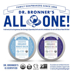 Dr. Bronner'S - Organic Magic Balm - Baby Unscented, Made with Organic Beeswax & Hemp Oil, Moisturizes & Soothes Hands, Face & Body (2 Oz, 2-Pack)