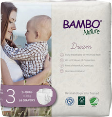 Bambo Nature Premium Baby Diapers (SIZES 0 to 6 AVAILABLE), Size 1, 36 Count