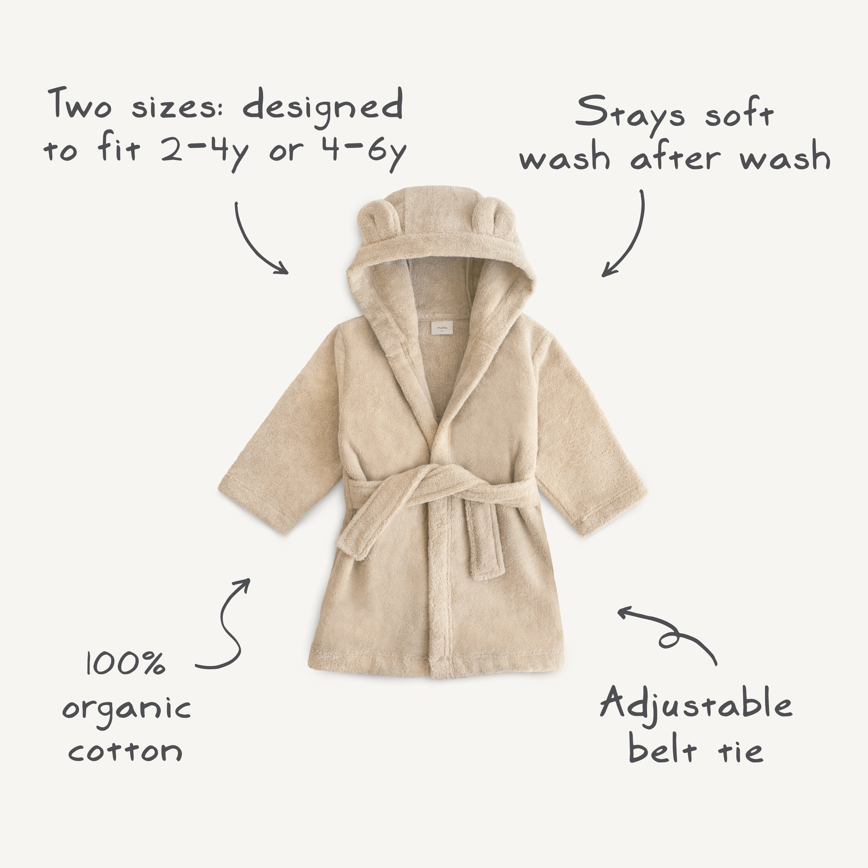 Bear Robe 100% organic