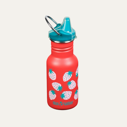 Kid Classic Narrow 12Oz (W/Sippy Cap) Coral Strawberries