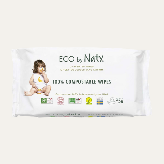 Unscented 100% Compostable and Plant-Based Wipes