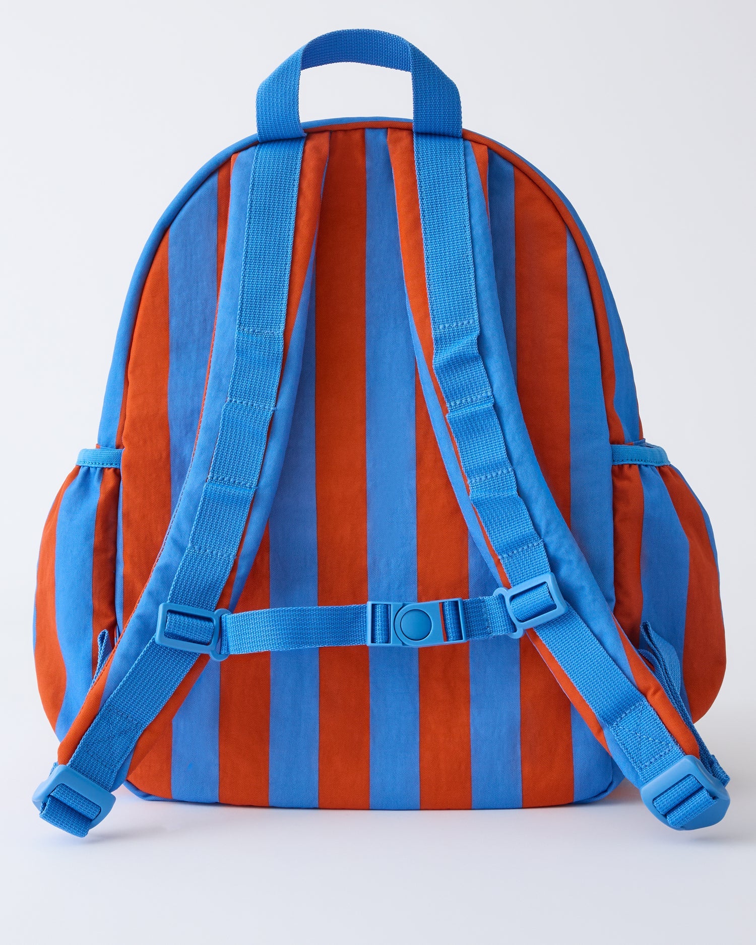 Cool Kid Backpack | Blue & Rust Stripe
