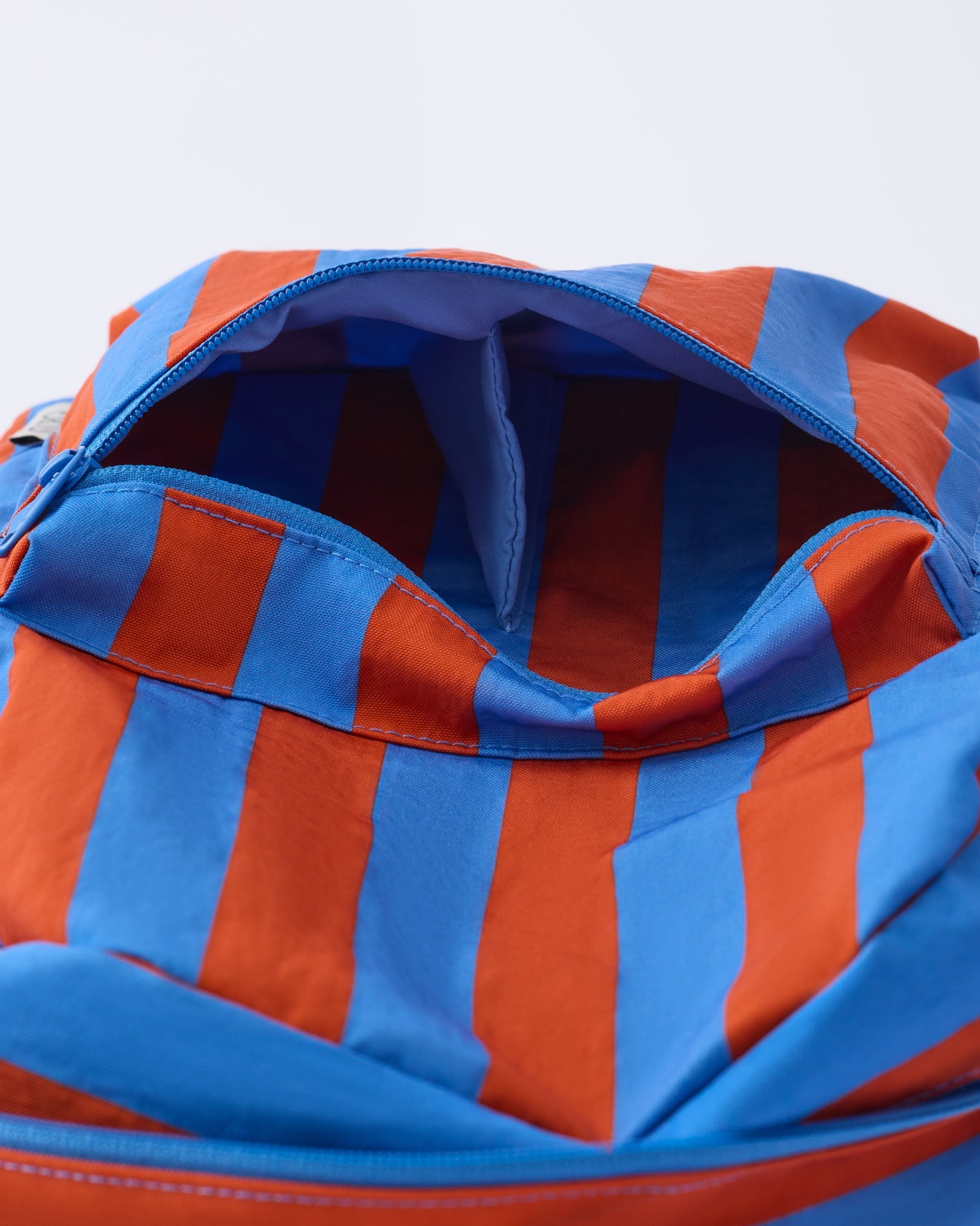 Cool Kid Backpack | Blue & Rust Stripe