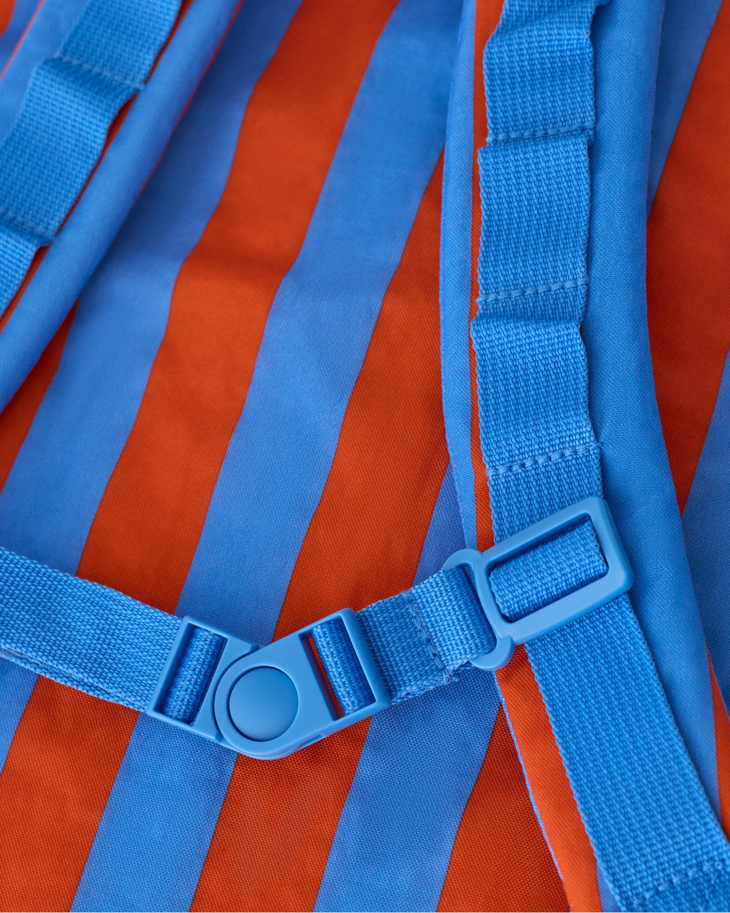 Cool Kid Backpack | Blue & Rust Stripe