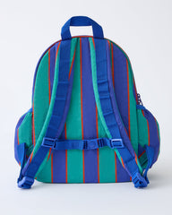Cool Kid Backpack | Navy & Green Stripe