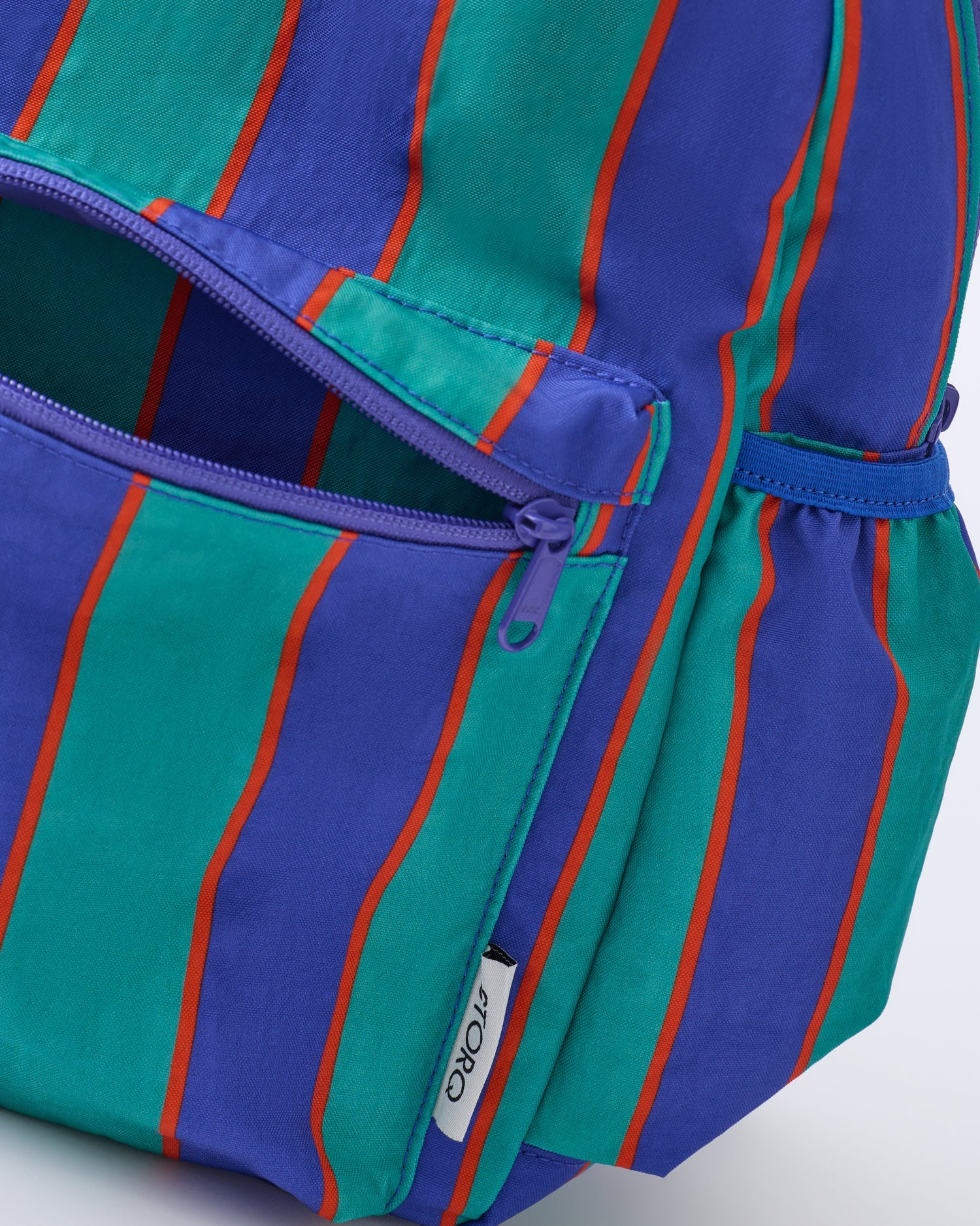 Cool Kid Backpack | Navy & Green Stripe