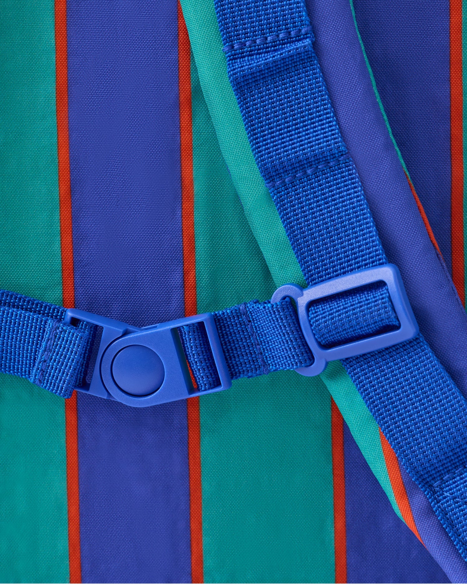 Cool Kid Backpack | Navy & Green Stripe