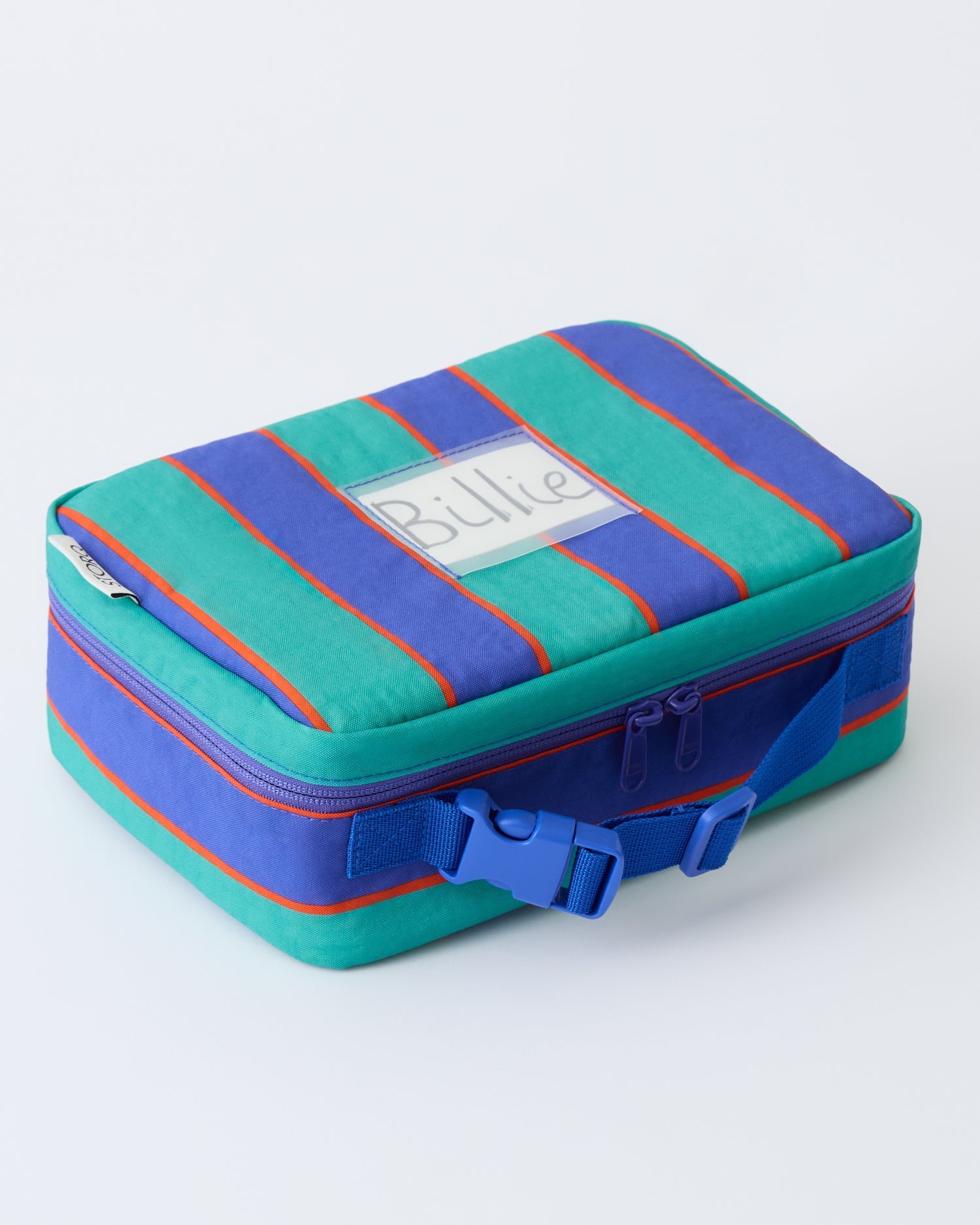 Cool Kid Lunch Box | Navy & Green Stripe