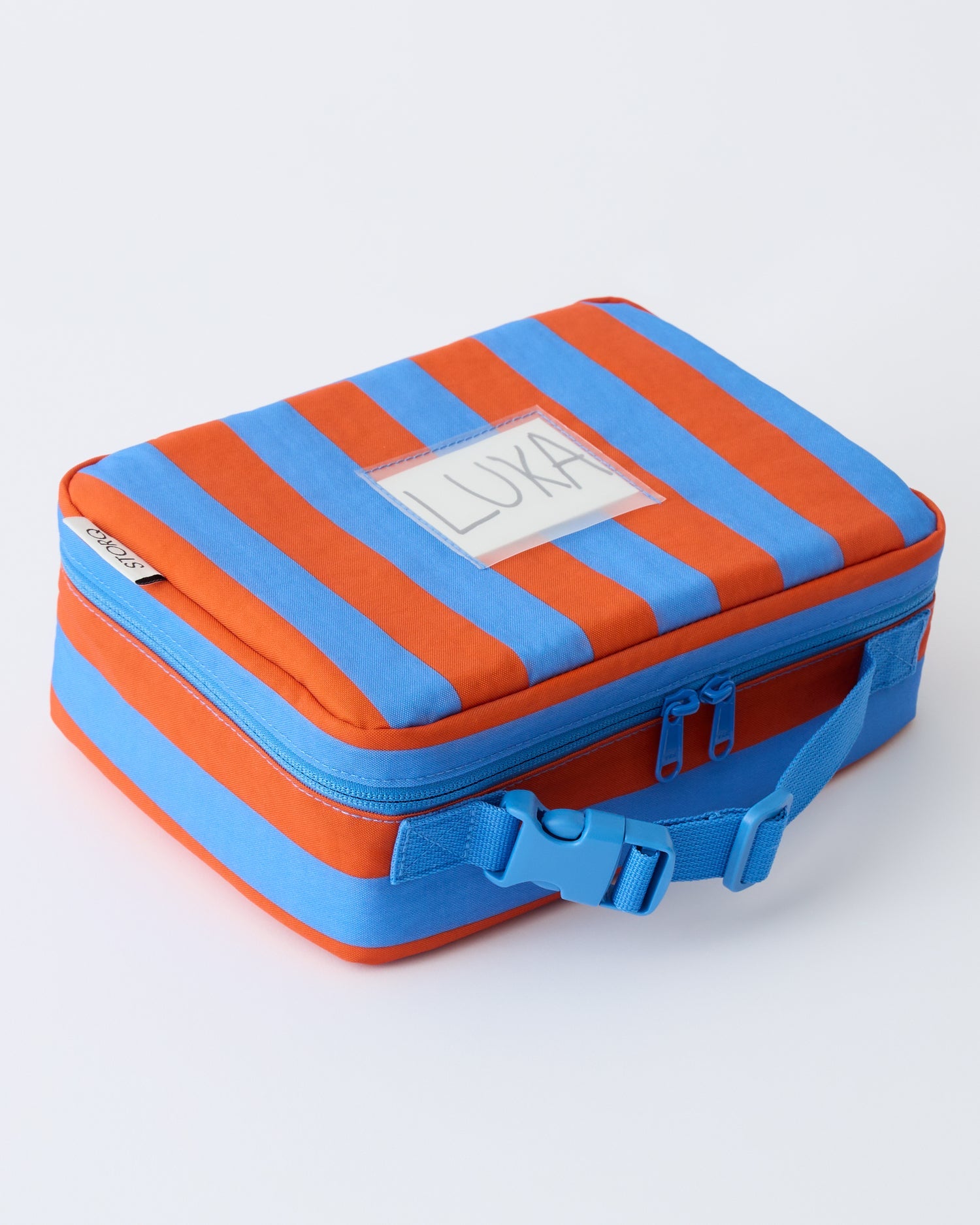 Cool Kid Lunch Box | Blue & Rust Stripe