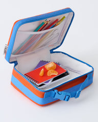 Cool Kid Lunch Box | Blue & Rust Stripe