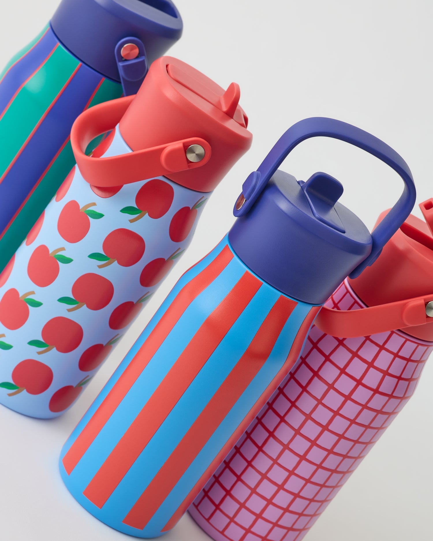 Cool Kid Water Bottle | Blue & Rust Stripe