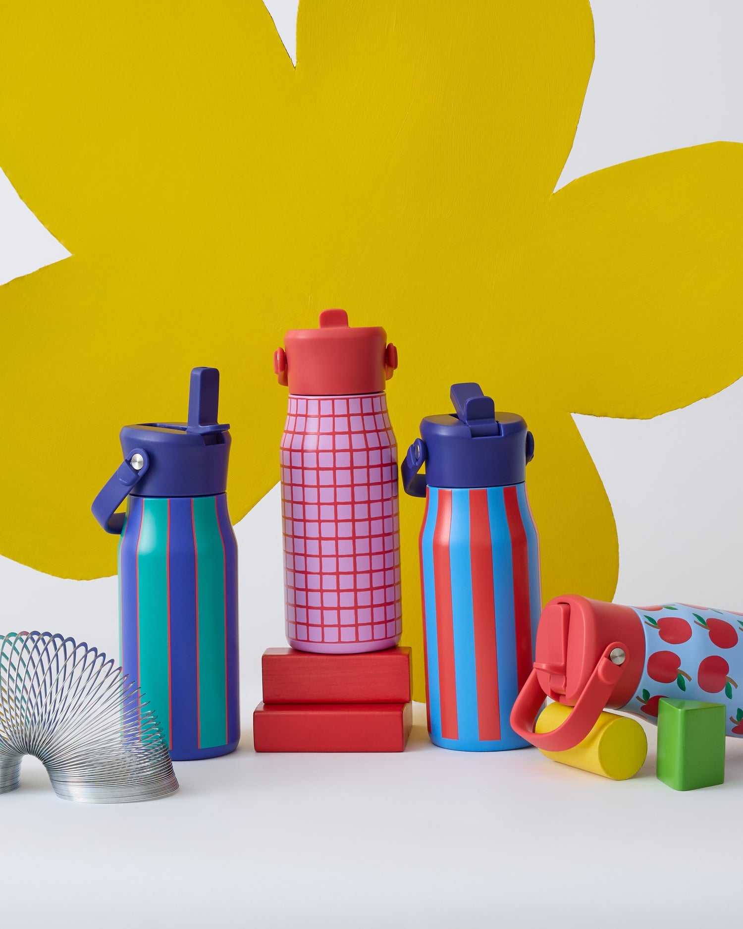 Cool Kid Water Bottle | Orchid Grid