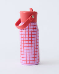 Cool Kid Water Bottle | Orchid Grid