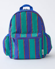 Cool Kid Backpack | Navy & Green Stripe