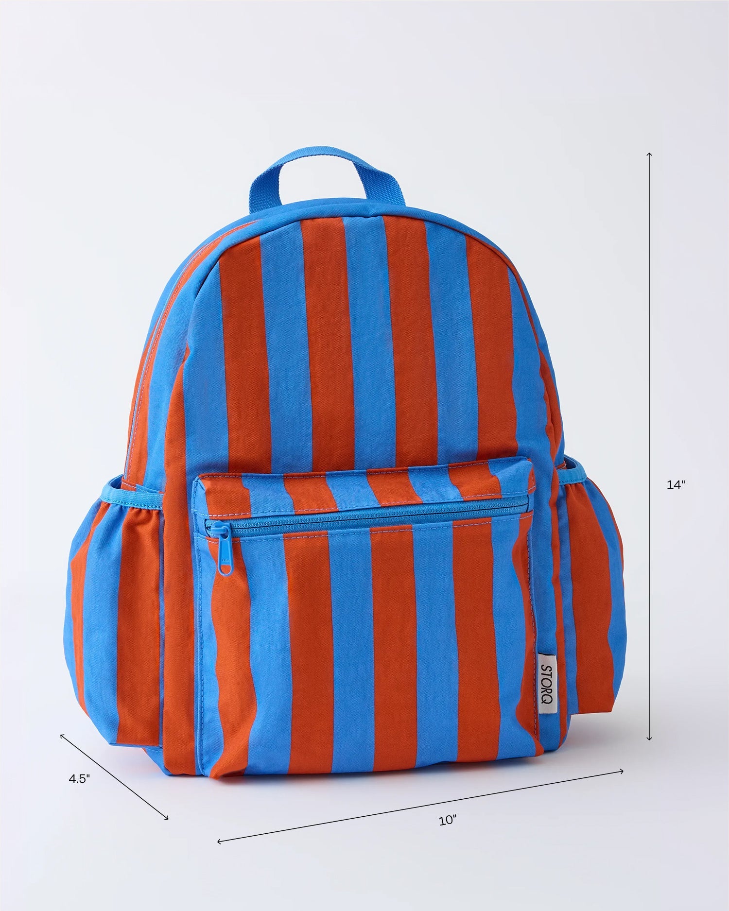 Cool Kid Backpack | Blue & Rust Stripe