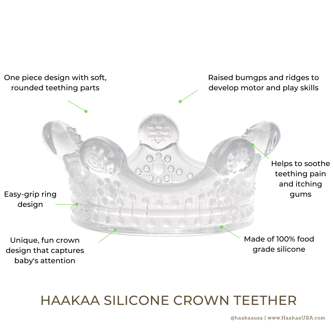Haakaa Silicone Crown Teether - Clear