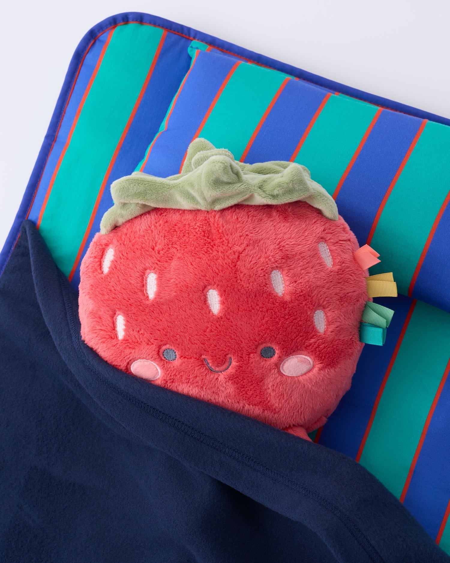 Cool Kid Nap Mat | Navy & Green Stripe