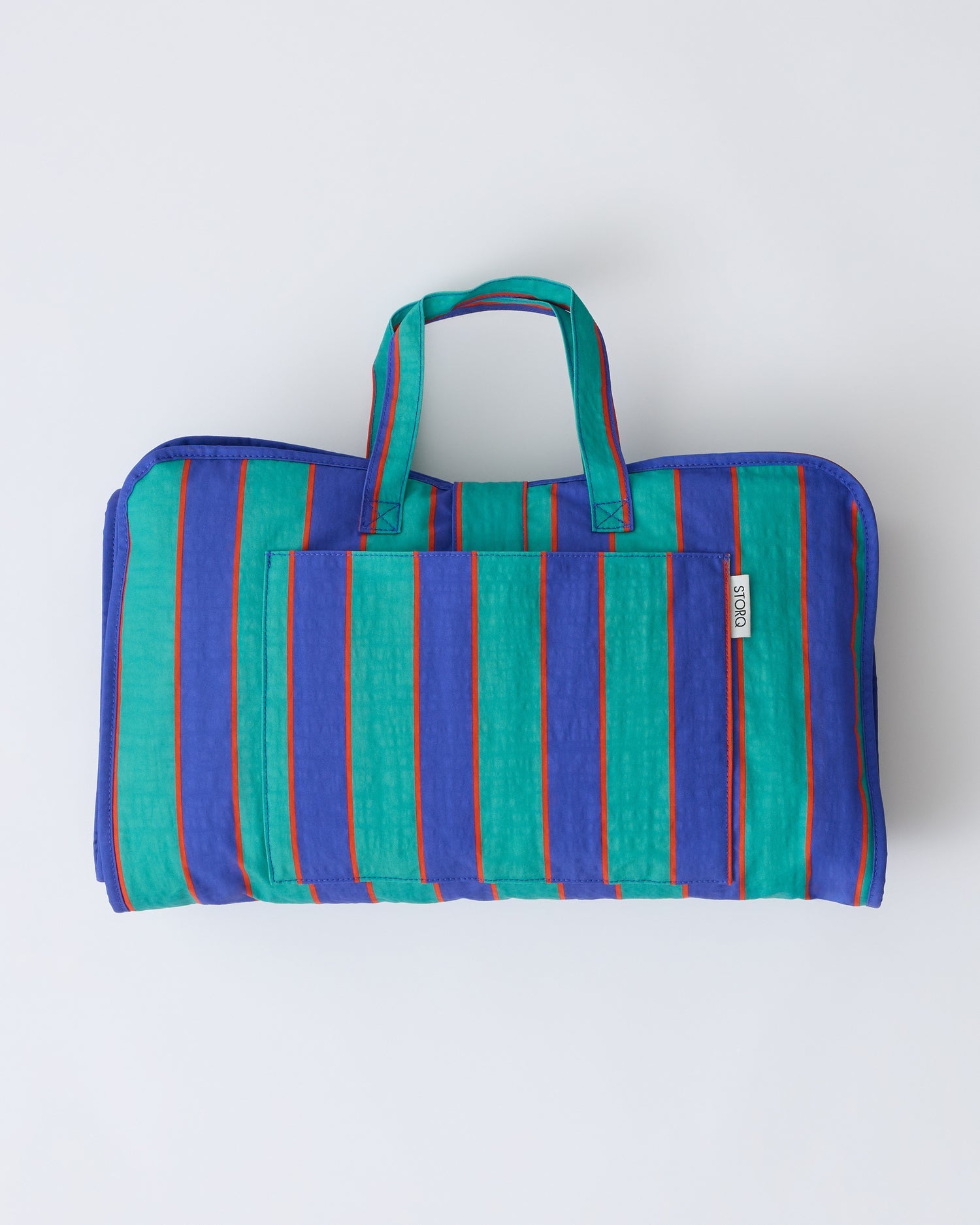 Cool Kid Nap Mat | Navy & Green Stripe