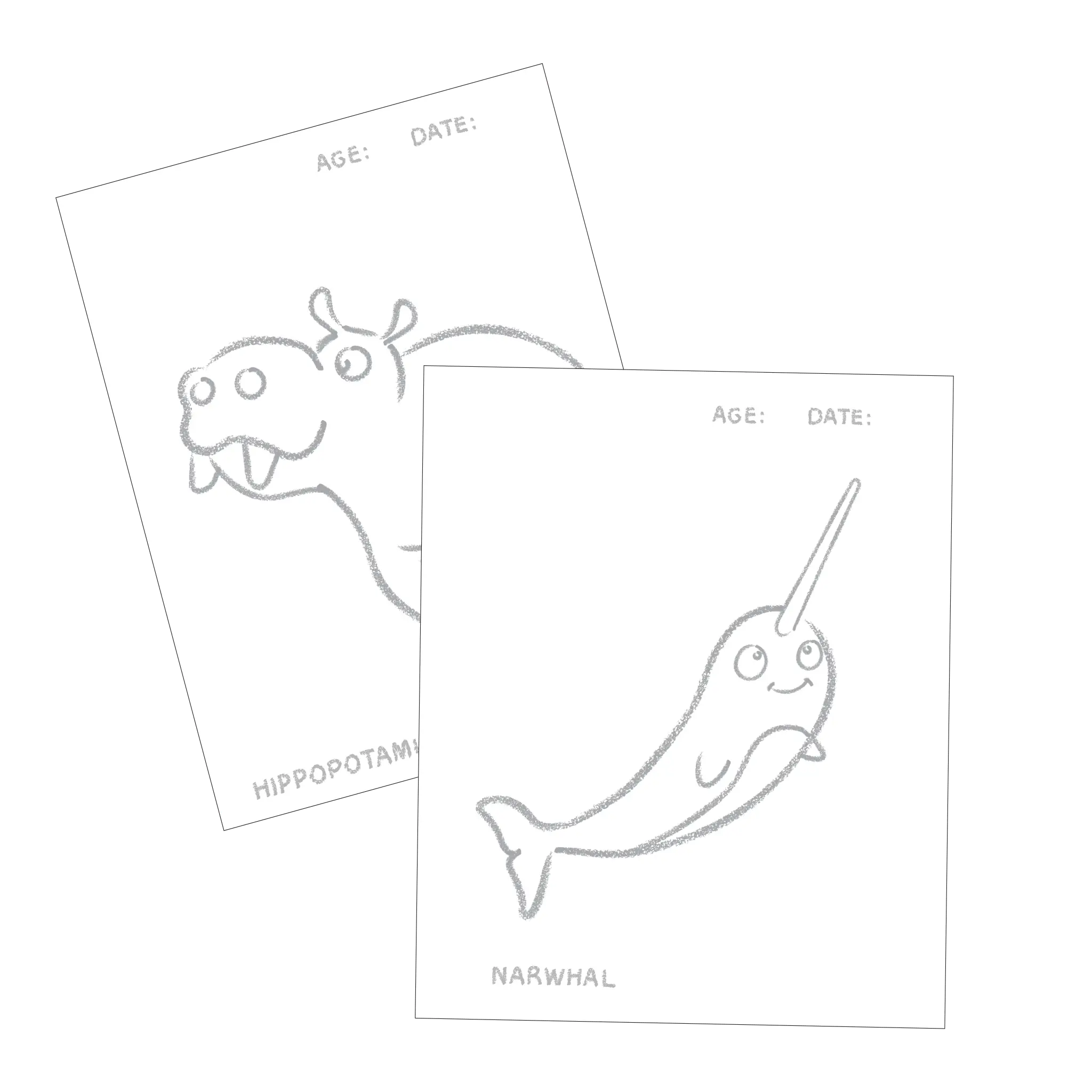 Honeysticks Toddler's First Colouring Book - Endangered Animals Adventure
