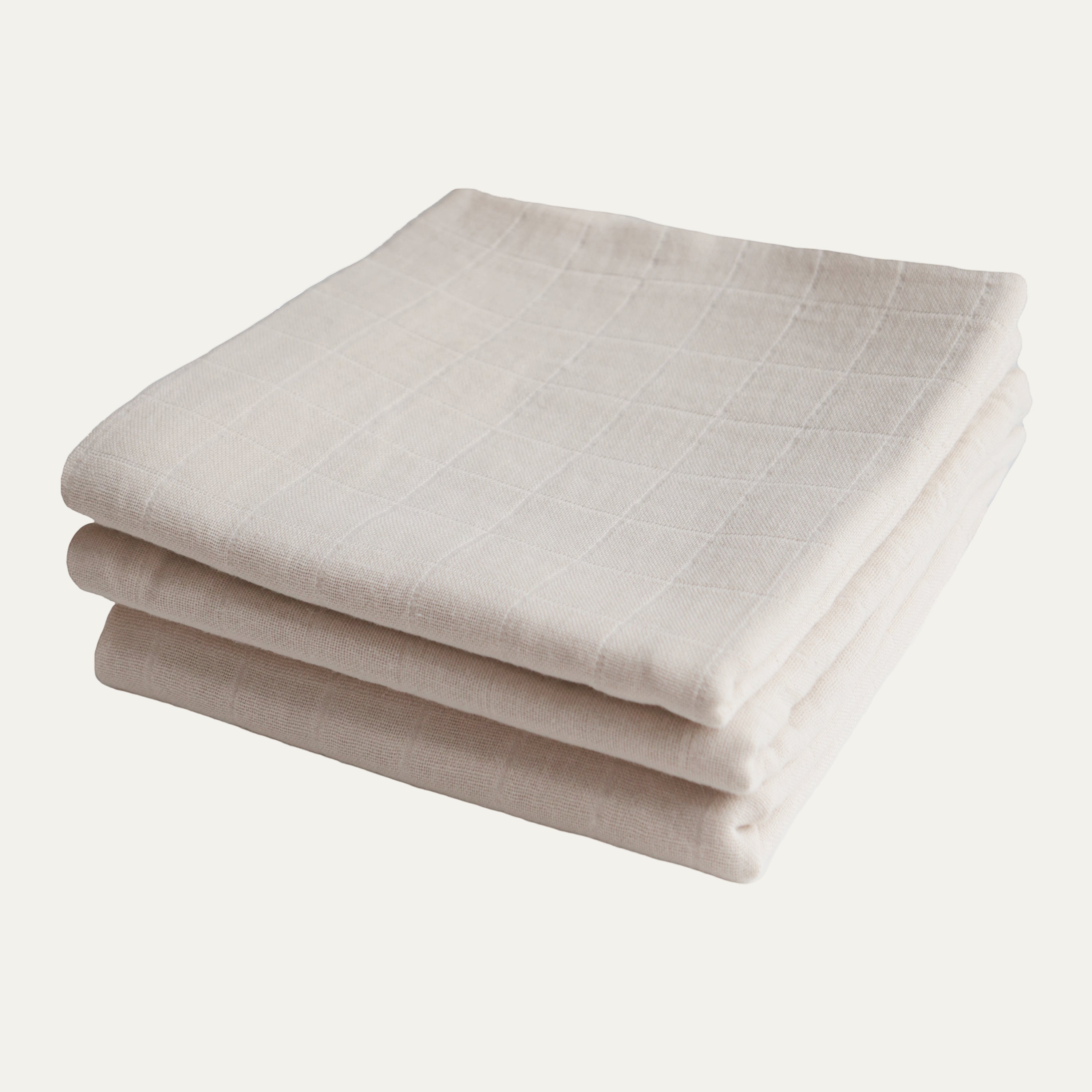 Organic Cotton Muslin Cloths 3-Pack