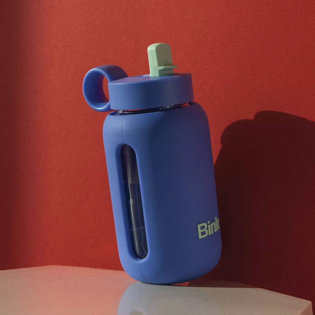 Bink 10 Oz Kids' Water Bottle Flip Cap Navy