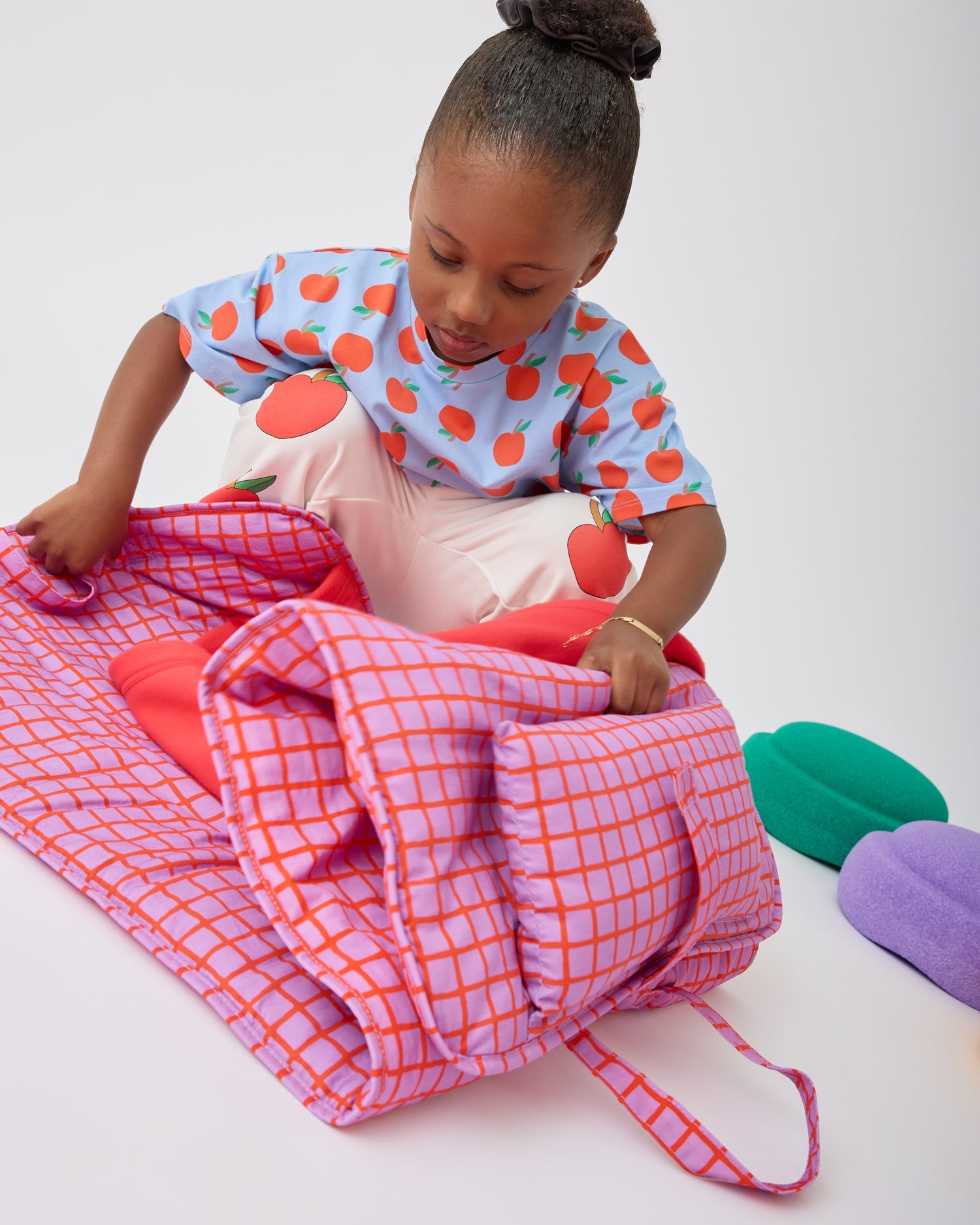 Cool Kid Nap Mat | Orchid Grid