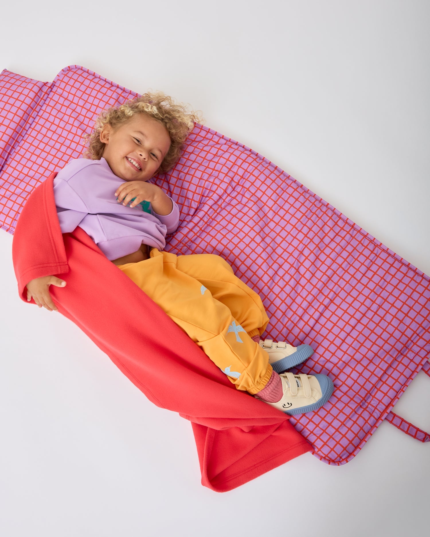 Cool Kid Nap Mat | Orchid Grid