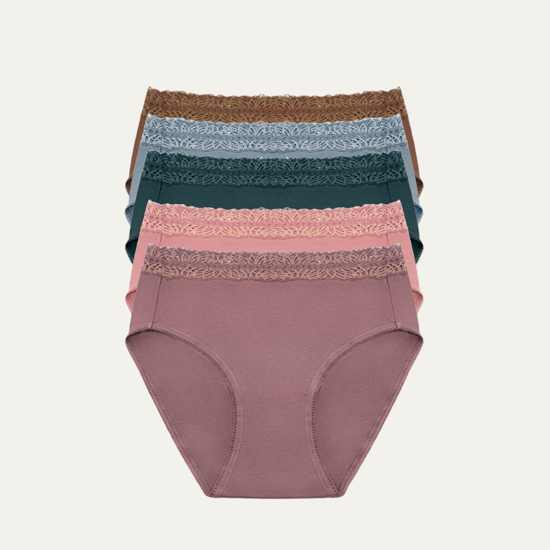 High-Waisted Postpartum Underwear Pack | Dusty Hues