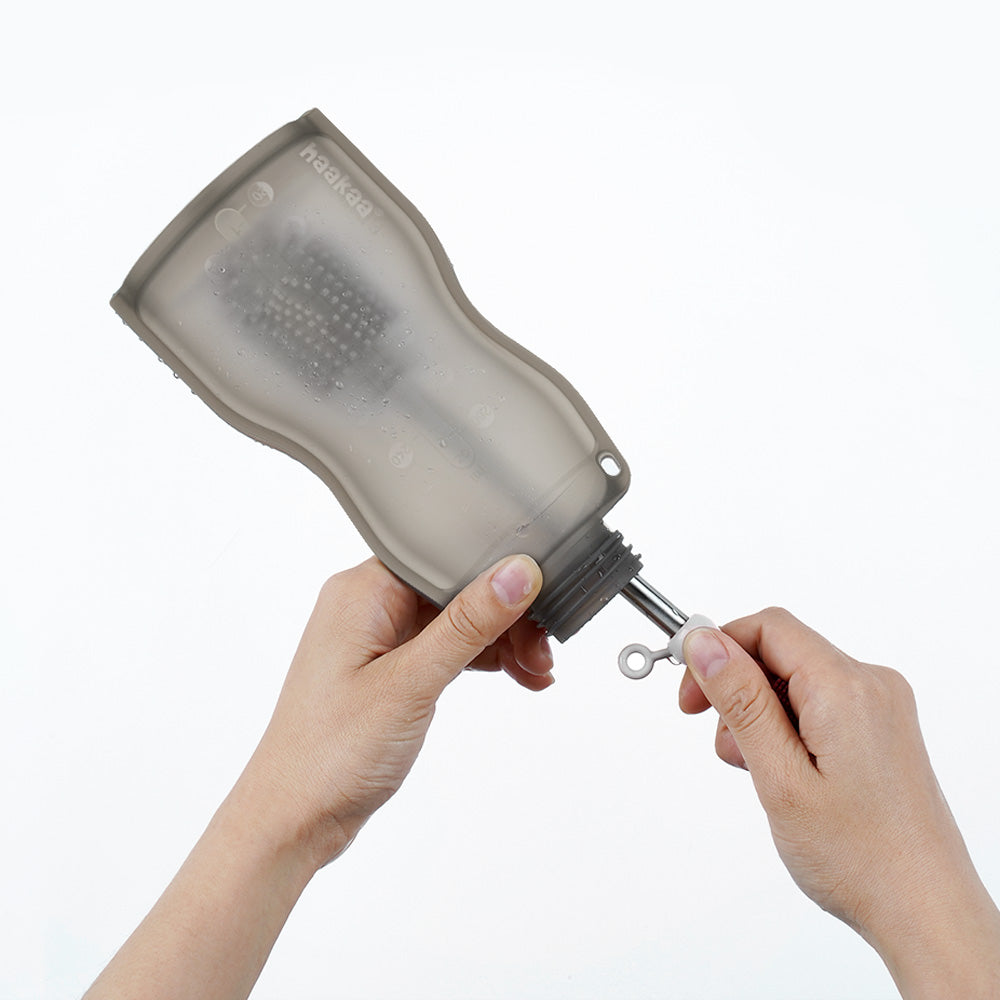 Silicone Milk Storage Bag & Sippy Spout Combo