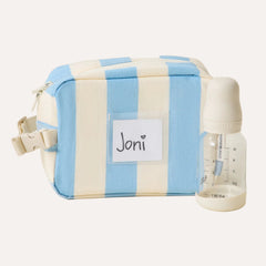 Mini Cooler Bag | Blue Wide Stripe