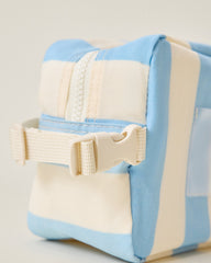 Mini Cooler Bag | Blue Wide Stripe