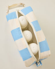 Mini Cooler Bag | Blue Wide Stripe