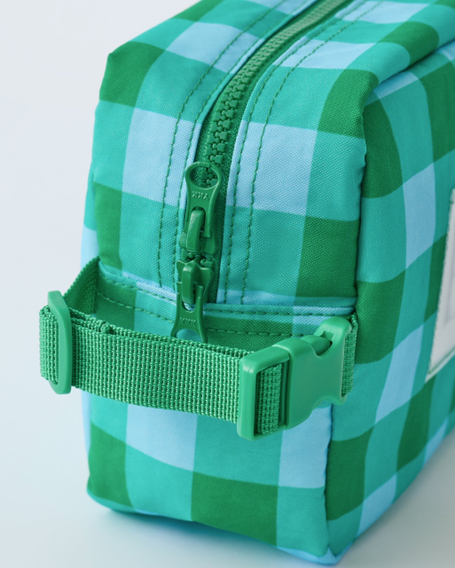 Mini Cooler Bag | Teal Gingham