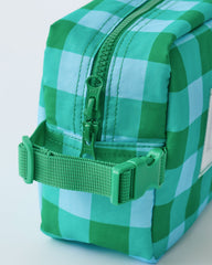 Mini Cooler Bag | Teal Gingham