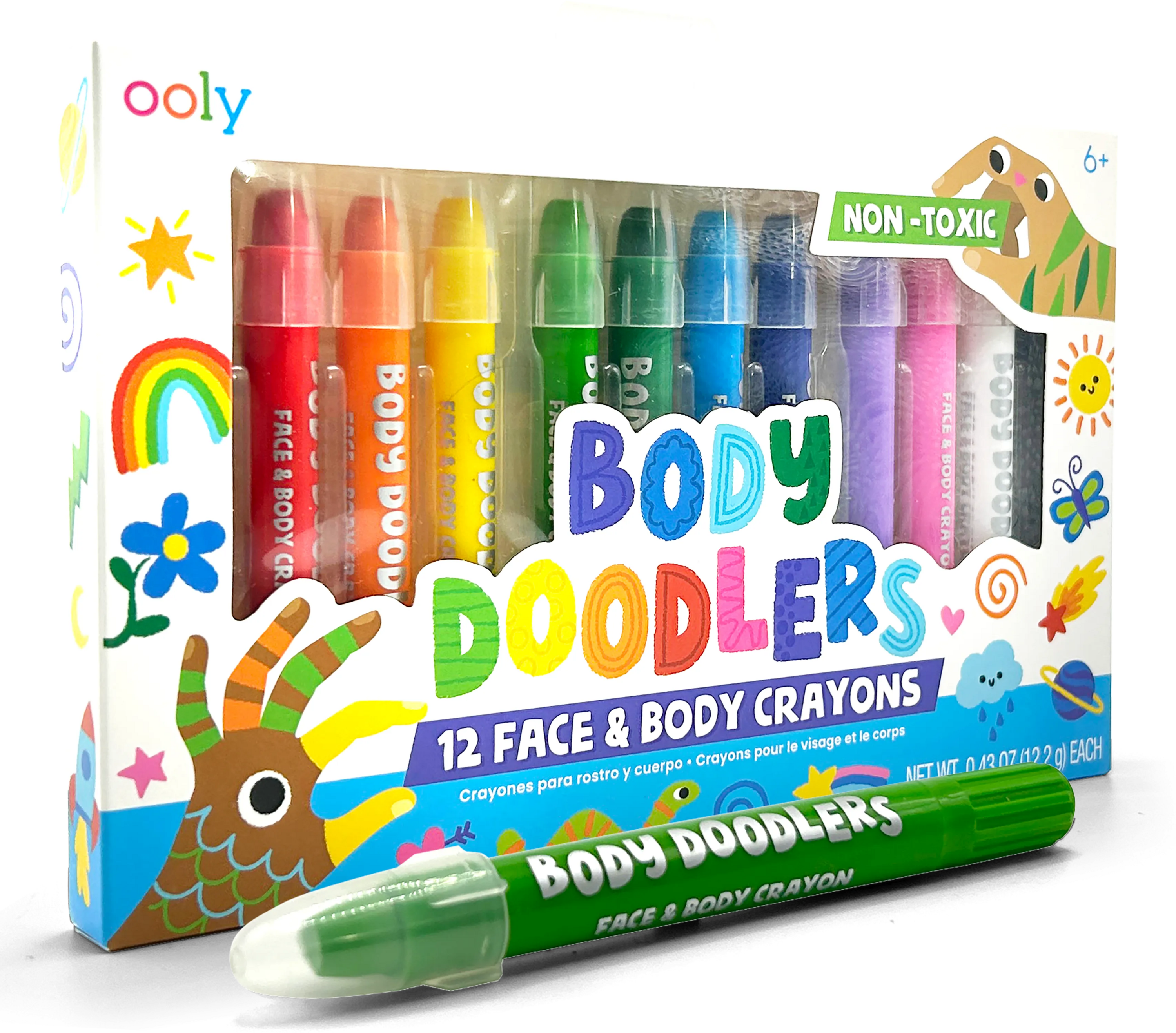 Body Doodlers - Face & Body Crayons - Set of 12