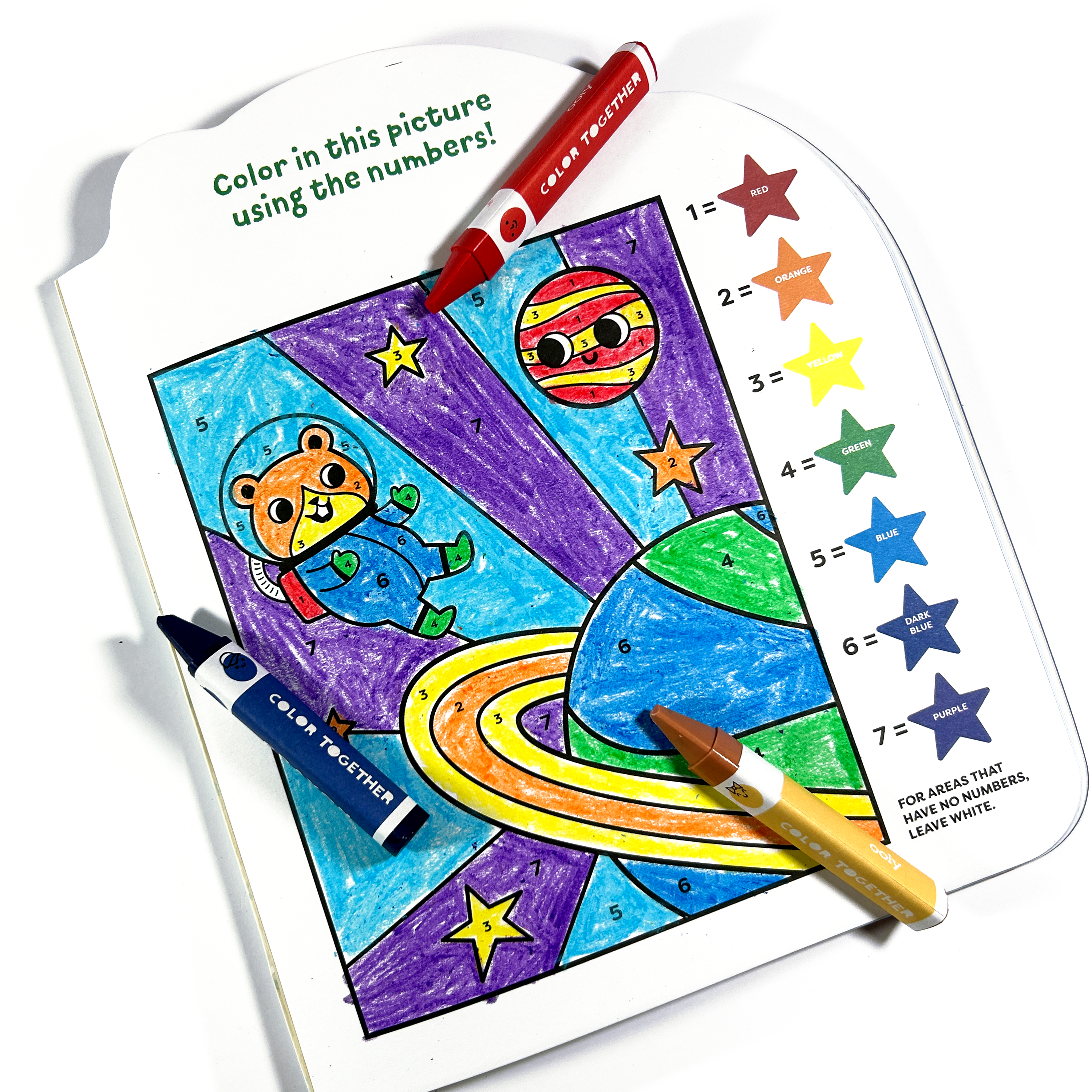Color Together Triangular Crayons - Easy Grip - Set of 18