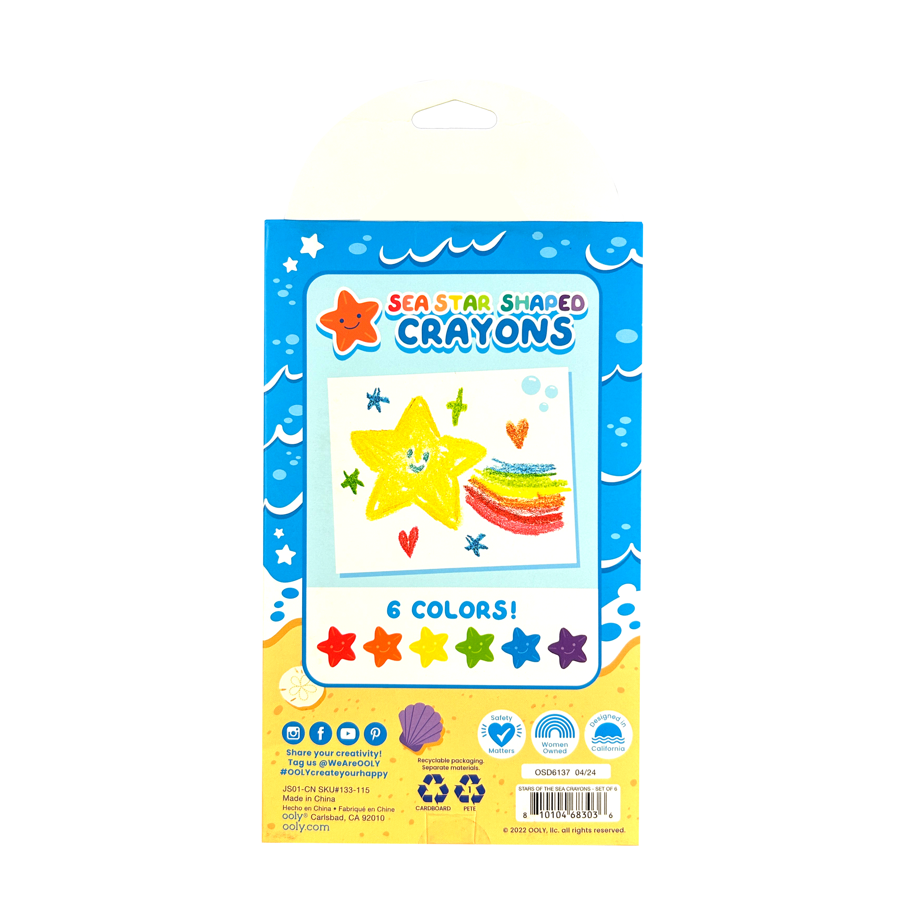 Stars of the Sea Crayons - Set of 6